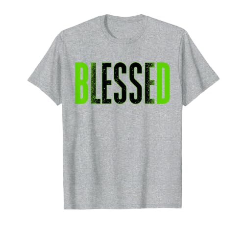 Bleesed Foamposite Black Green Matching Tee for Men Women T-Shirt, Men, Heather Grey, X-Large