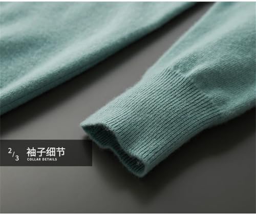 Men's Spring and Cashmere Sweater Large Size Loose V-Neck Basic Wool Knitting Sweater Men's Business Casual Pullover2