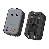 TESSAN Reiseadapter Weltweit PD 20W, Universal Travel Adapter mit 2 USB C und 1 USB A, Reisestecker...