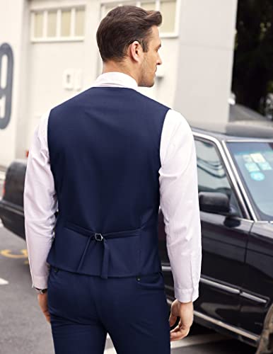 Gilet homme bleu de coupe Large aux finitions haut de gamme