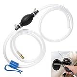 Siphonpumpe für Benzin, Gas, Öl, Kraftstoff, Benzin, Diesel, Flüssigkeit, Wasser, Aquarium, Gas-Siphonschlauchpumpe, Kraftstoff-Siphonpumpe mit 2 langlebigen PVC-Siphonschläuchen mit (syphon pump 001)