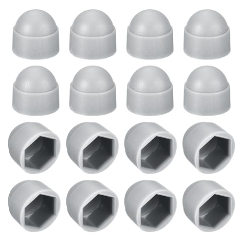 Cache-écrous M8 étanches uxcell anti-poussière gris en plastique lot de 150