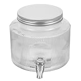 Matériau sécuritaire : Fabriqué en verre transparent, ce distributeur permet d’identifier facilement le contenu tout en offrant une solution saine pour stocker et servir les boissons froides