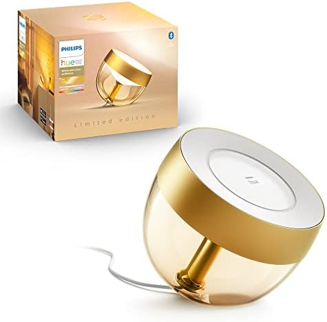 Philips Hue Iris White and Colour Ambiance LED Smart Table Light [Black - Iris only] with Bluetooth, Works with Alexa, Google Assistant and Apple Homekit.