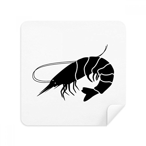 Chiffon de nettoyage crevettes pour lunettes et écran de téléphone en suède 2pcs