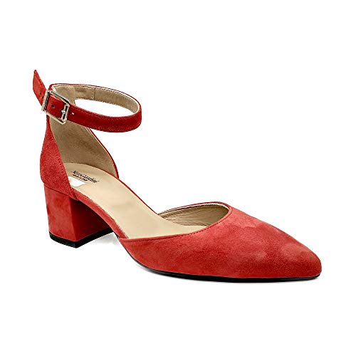 Nero Giardini Aperto Lati in Pelle Donna Rosso 39