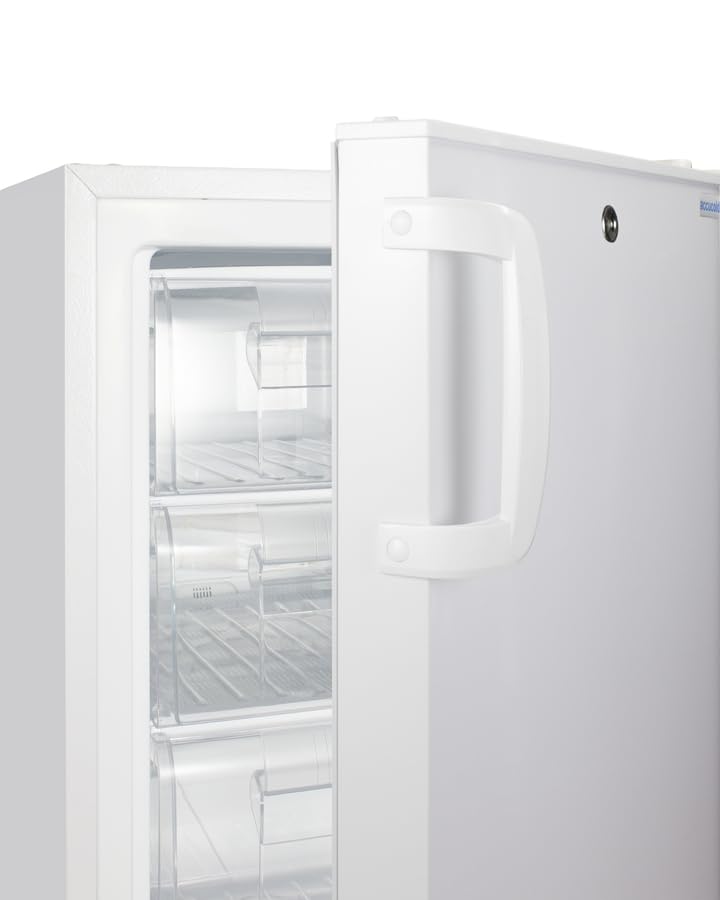 Accucold 20” Freezer, 2.47 cu.ft. Capacity, Undercounter, Built-in, Breakroom, ADA Compliant, -25°C Storage, White - ADA305AFLHD (Left Handed Door Swing) on Fridge.com