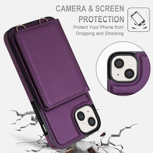 Coque iPhone 13 Mini portefeuille avec protection écran et blocage RFID - 6