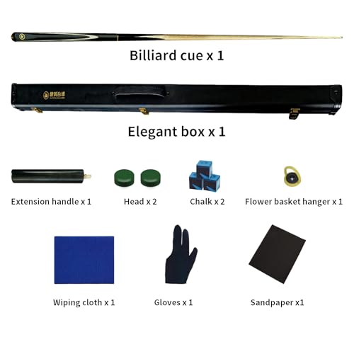 Taco de billar 3/4 Snooker 58 pulgadas profesional con estuche miniatura 3