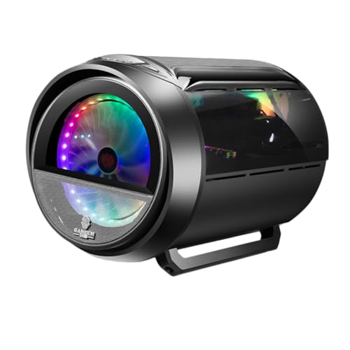 BESPORTBLE Gabinete Circular Modificado con Enfriamiento RGB por Agua y Panel Lateral Panorámico, Negro – Chasis para PC Gamer y Oficina Compatible con Construcciones Personalizadas miniatura 1
