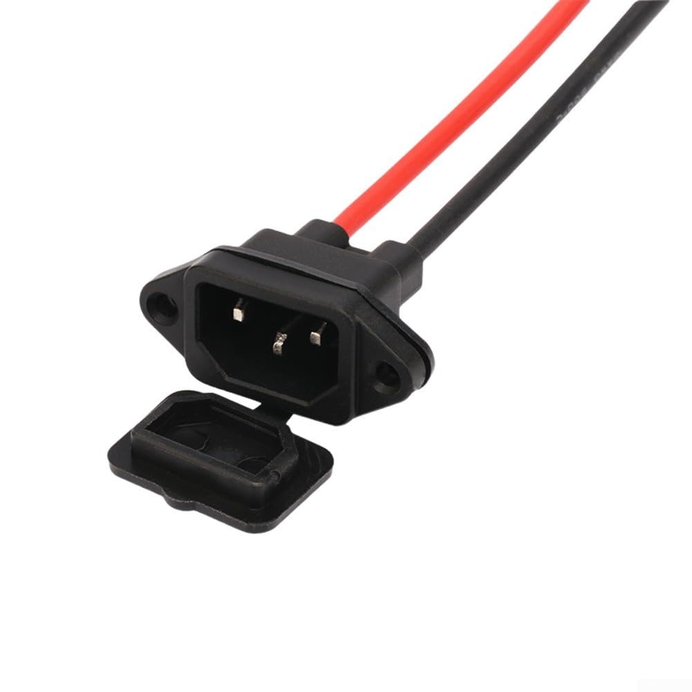 Jurtmy for xt90 Male Female to 3-Pin Socket 20cm Heavy Duty Wire Harness for Electric Scooter Power Supply(B)