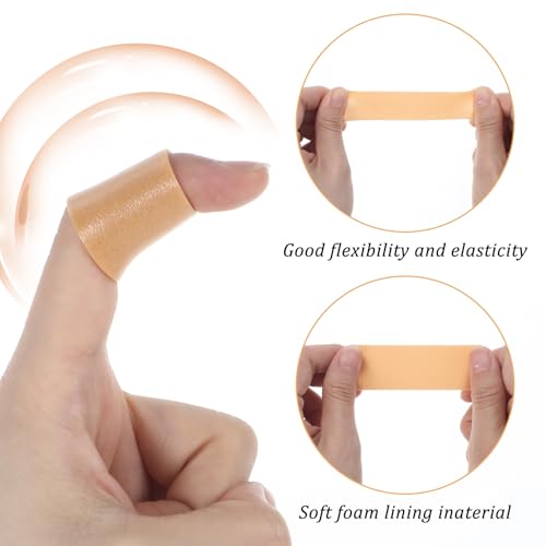 Image of Oruola 4Rolls Toe Tape for Pointe Shoes, Waterproof Tape for Skin,1 in x 5.47 Yards Foam Tape for Anti-wear Heel, Tapes Medical for Point Shoes Hand Foot Toe Protector Prevention Skin Feet Chafing