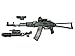 1/6 Scale AK74 Assault Rifle Tactical Gun w/Grenade Launcher Fit for 12