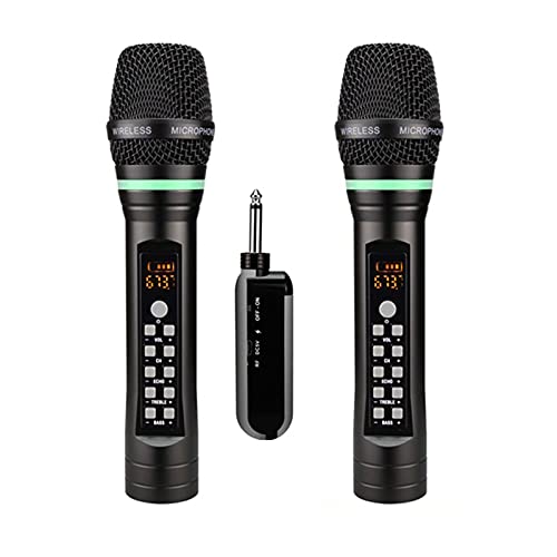 WENMENG2021 Speaker with Microphone Wireless Microphone Rechargeable UHF Portable Wireless Bluetooth Karaoke Microphone Micro Echo Treble Bass Adjust Channel Home Microphones Wireless Microphone