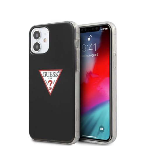 GUESS GUHCP12SPCUCTLBK Collection Triangle Coque pour iPhone 12 Mini 5,4" Noir