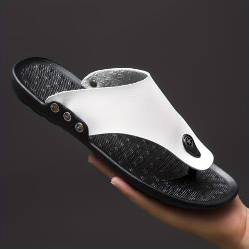 Men For Trendy Simple Breathable Non-slip Slip On Sandals Casual Summer Beach Outdoors Slippers2
