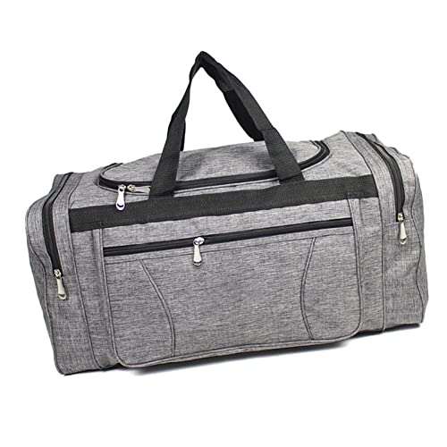 Oxford Waterproof Travel Bag, Travel Garment Bag Multi Pockets Oxford Fabric Travel Bag for Gentlemen(Light Grey) 6