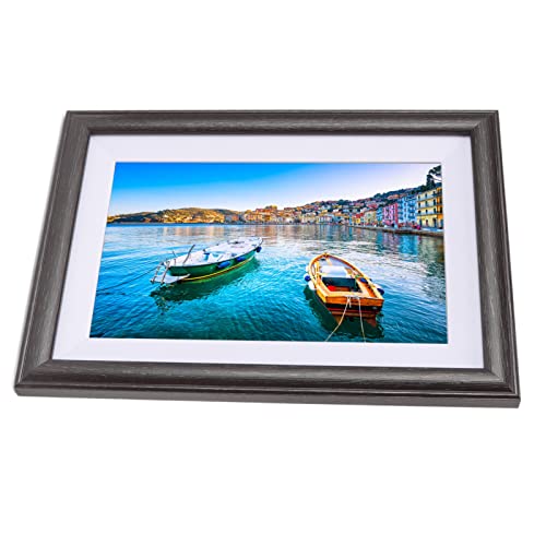 Porta-retrato digital wi-fi de 10 polegadas, moldura digital inteligente wi-fi porta-retratos grão d