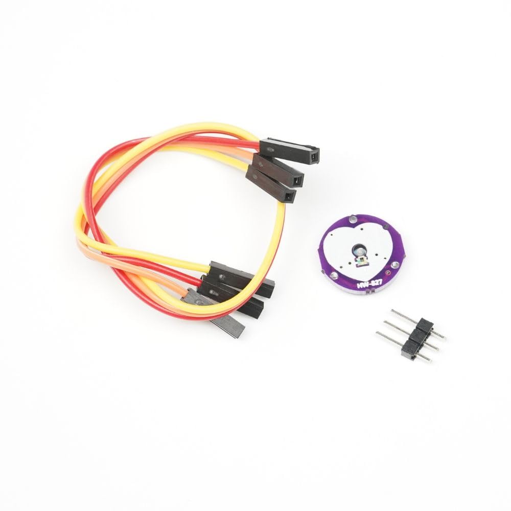 yellow tommy pulse rate heart sensor module | finger-based heartbeat detection sensor | compatible with arduino | 3–5v operating voltage for diy and health projects