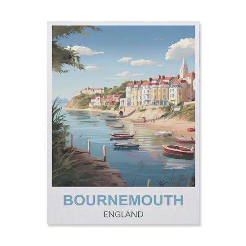 Plaque Bournemouth fer 30x40cm, peinture rétro imperméable pour extérieur - 2
