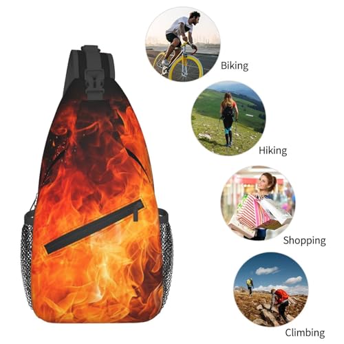Bolso tipo sling Roaring Flame para senderismo y uso diario miniatura 5