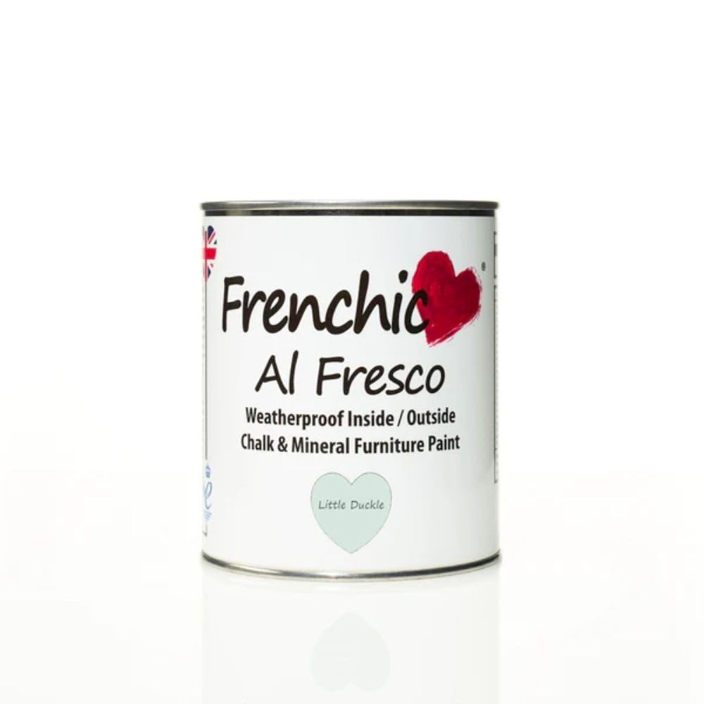 Frenchic Pale, Duck Egg Green With Just A Hint Of Grey In Its Base Little Duckle - Al Fresco Weatherproof Inside & Outside Chalk Paint - 750Ml