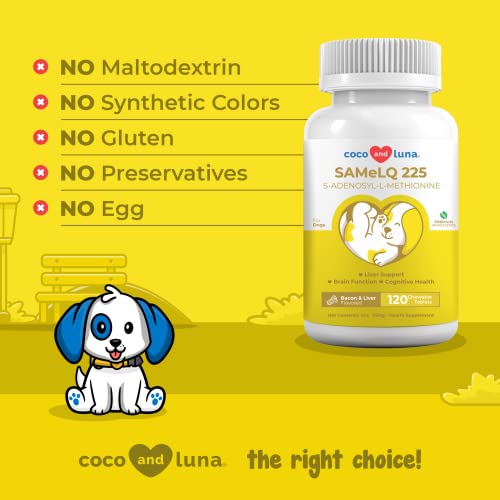 image for Coco and Luna Same for Dogs - S-Adenosyl-L-Methionine, Same LQ 225, Li