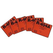 R-404A / R404A HVAC/R Labels # 79516 Color Coded Refrigerant ID 5 Labels