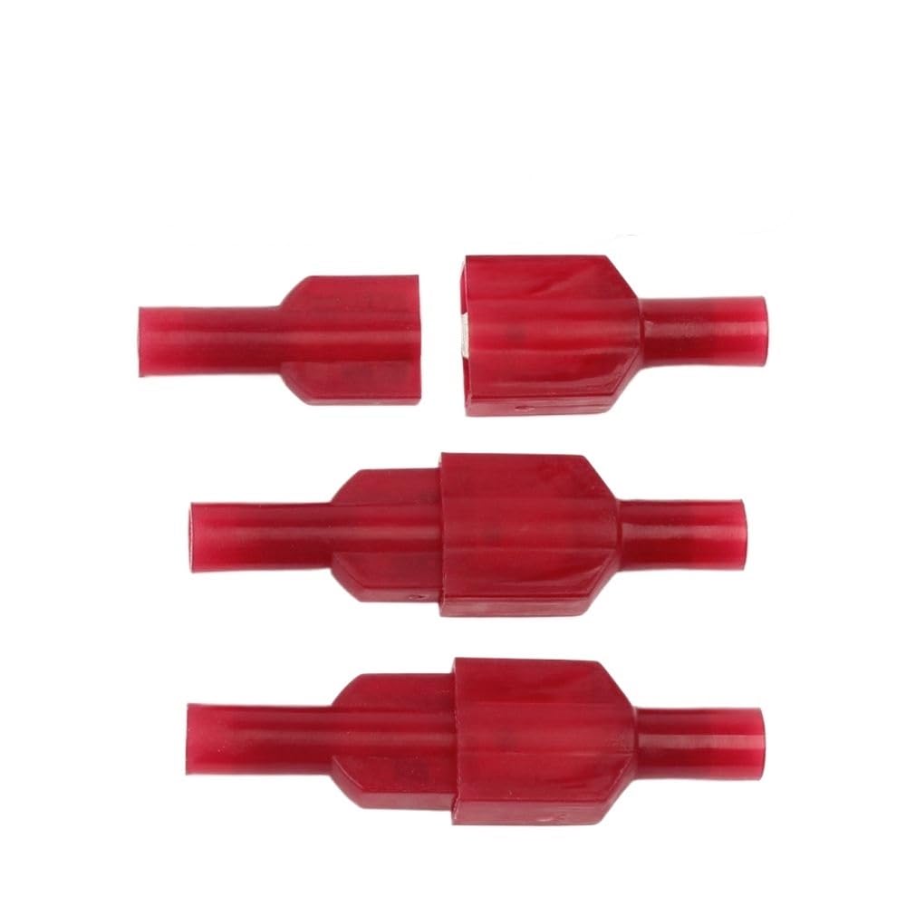 LTRAJUYNH 40Pcs MDFNY1.25-250 FDFNY1-250 brass Female Insulated Spade joint Cable Wire Connector 0.5-1.5mm2 22-16AWG