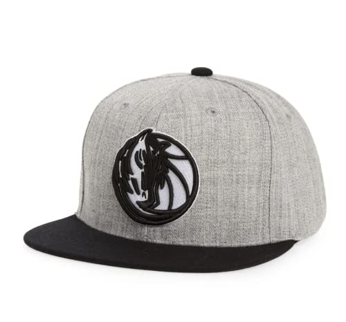 Mitchell & Ness Adult Mens Dallas Mavericks Original Fit Snapback Baseball Cap Hat Grey #TOP25