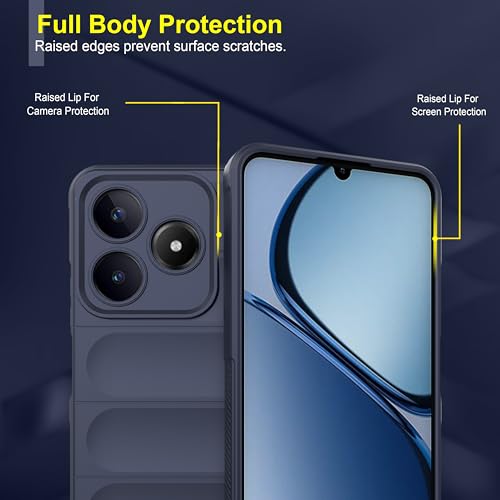 Image of Zapcase Back Case Cover for Realme Narzo N63 | Compatible for Realme Narzo N63 Back Cover | Liquid Silicon Magic Case with Camera Protection | Sapphire