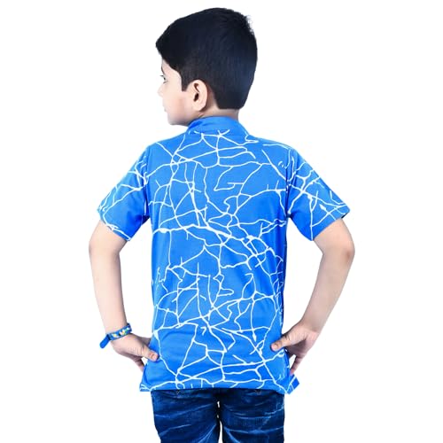 Image of Jam & Sugar Boys Cotton Printed T-Shirt with Attached Shrug Jacket - Half Sleeves