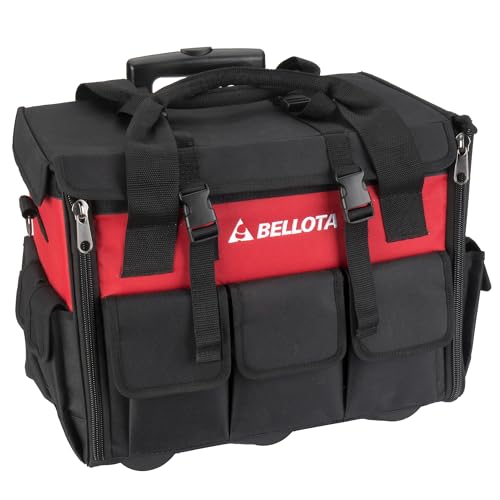 BELLOTA TR32 – Bolsa rígida con ruedas para herramientas 32L, 38 x 43 x 25 cm