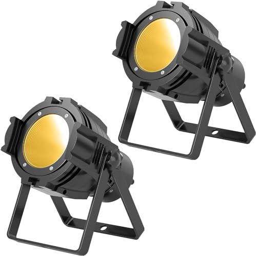 GdjRttk 2X80W COB LED Par con DMX, 3 brillo, luz estroboscópica profesional para DJ, estudio, concierto, boda, teatro, estudio fotográfico, Navidad