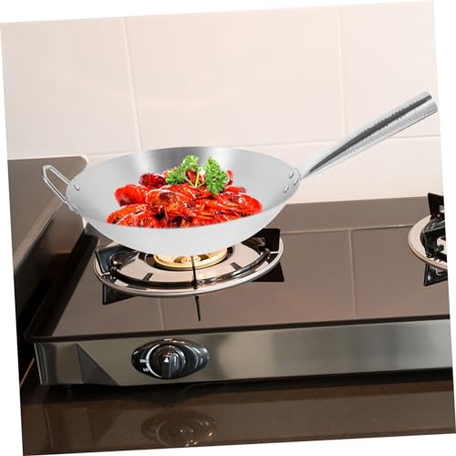 Set Wok antiadherente de acero inoxidable 12'' miniatura 2
