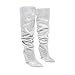 Liliana Women's Pointed Toe Fashion Rhinestones Boots Over Knee High Slouch Boots Silver 10