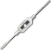 Adjustable Tap Wrench Handle, for Metric M1-M12 W116-12 Taps, Thread Tap Holder Reamer Hand Tapping Tool for Machinist Repair, Medium Carbon Steel Handle with Nickel Plated,tap Wrench