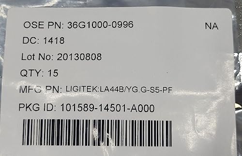 (1 PC) LA44B/YG.G-S5-PF LIGITEK LED Bi-Level Uni-Color Green 565nm 4-Pin