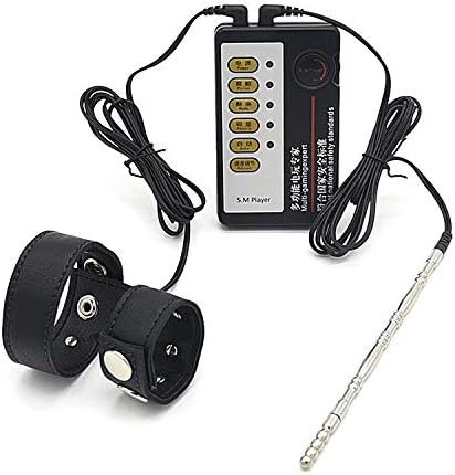 SM Electric Shock Urethral Sounds Dilator Male Thrusting Toys Penis Insert Toys Training Masturbator Trainer Stimulation Massager Men Sex Toy Urethral Sounds Prostate Massage