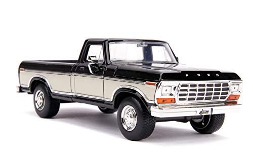 Jada Toys Just Trucks 1979 Ford F-150 1:24 Die-cast Car Gloss Black, Toys for Kids and Adults
