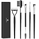 KINGMAS 5-teiliges Augen Make-up-Pinsel Set, Eyeliner-Pinsel, Augenbrauen-Pinsel, Wimper Kamm, Wimpernpinsel