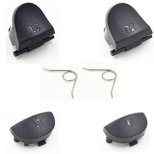 CULER Ersatzteile L1 L2 R1 R2-Taste Und 2 Federn Für Playstation4 Controller (6er-Pack) Cover