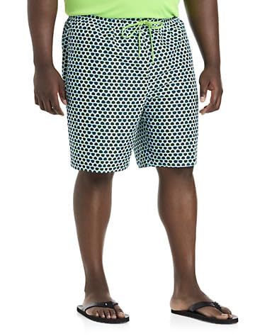 True Nation by DXL Men's Big and Tall Toucan Print Swim Trunks