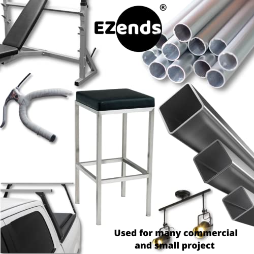 Image of Premium Grade 1 1 /4 Inch Round Plastic Plugs, Extra Durable 10-14 Gauge (20 Pack) Pipe Plug Tubing End Cap, Black Round End Caps, Durable Chair Glide Sliders, Furniture Floor Protection.