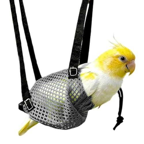 Tragbare Vogeltasche, atmungsaktive Tragetasche, 9, 9 x 9, 9 x 0, 9 cm, ausbruchsicher mit sicherem Verschluss, Transporttasche, Vogeltasche mit belüftetem Design, Reisezubehör für Turteltaubens