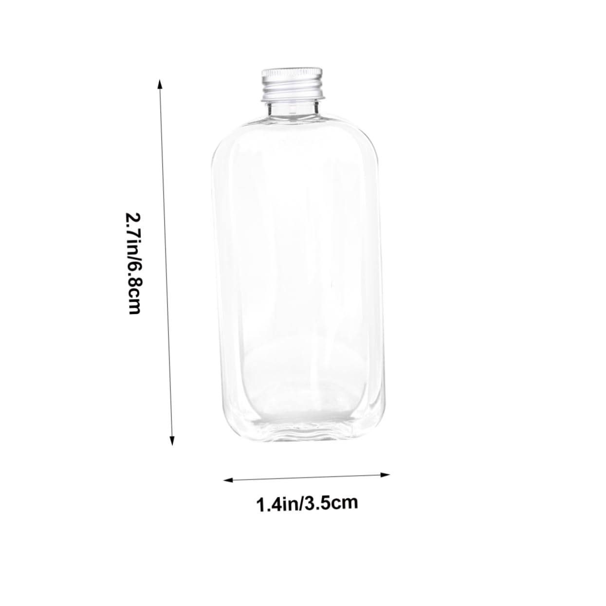 Healeved Simple Refillable Plastic Milk Tea Bottle Leakproof Travel Bottle for Shampoo