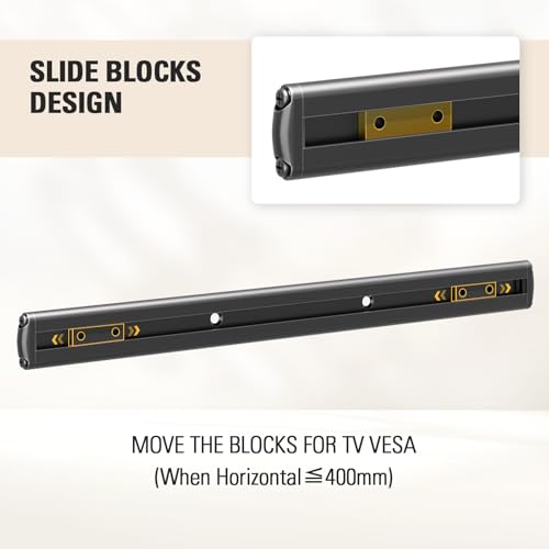 Image of Mounting Dream Soundbar Mount with Easy Access Design for SONOS Beam, SoundBar Bracket with Sliding Block Fits TV up to VESA 600x400mm, Compatible with The Beam Constructed of Duty Aluminum Profile