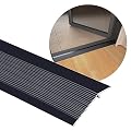 Extra Wide Aluminum Floor Transition Threshold Strip, 2mm Thick Metal Thresholds For Doorways, Black White Gold Overlap Edge Reducer, Edging Trim For Flooring Mats Tiles, Additional Adhesive