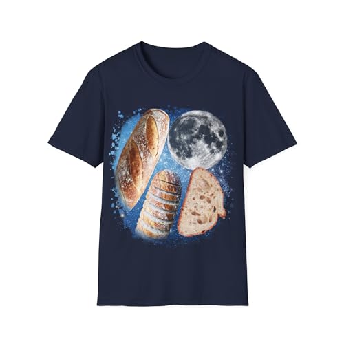 T-shirt amateur pain au levain bleu marine taille S cadeau humour boulanger