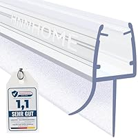 HNNHOME Duschdichtung – Universelle Duschtürdichtung/Ersatzdichtung für 5–8 mm Glastüren, extra dicke Gummilippe, 100% wasserdicht, einfache Installation (90cm, 1)